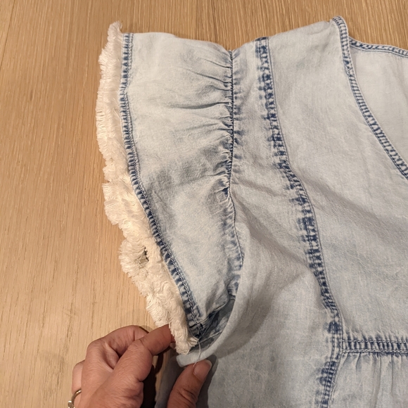 Light Blue Chambray Dress - Picture 3 of 8